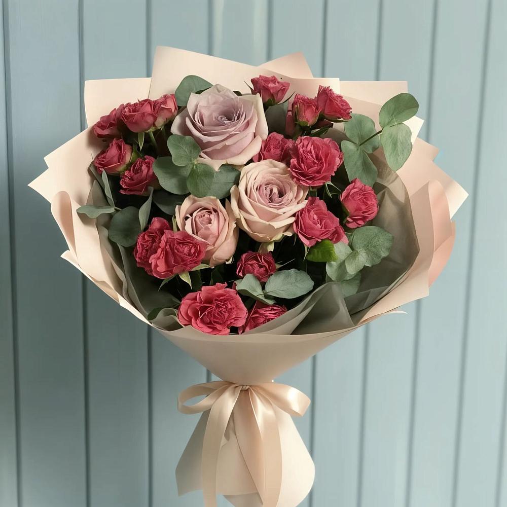 Букет цветов из: Гвоздики и Розы в Мордвес