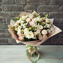 Букет цветов из:  Альстромерии, Розы и Хризантемы в Мордвес