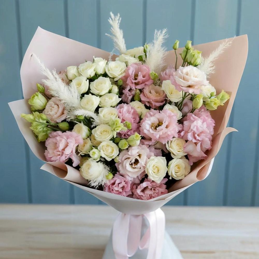 Букет цветов из: Альстромерии и Розы в Мордвес