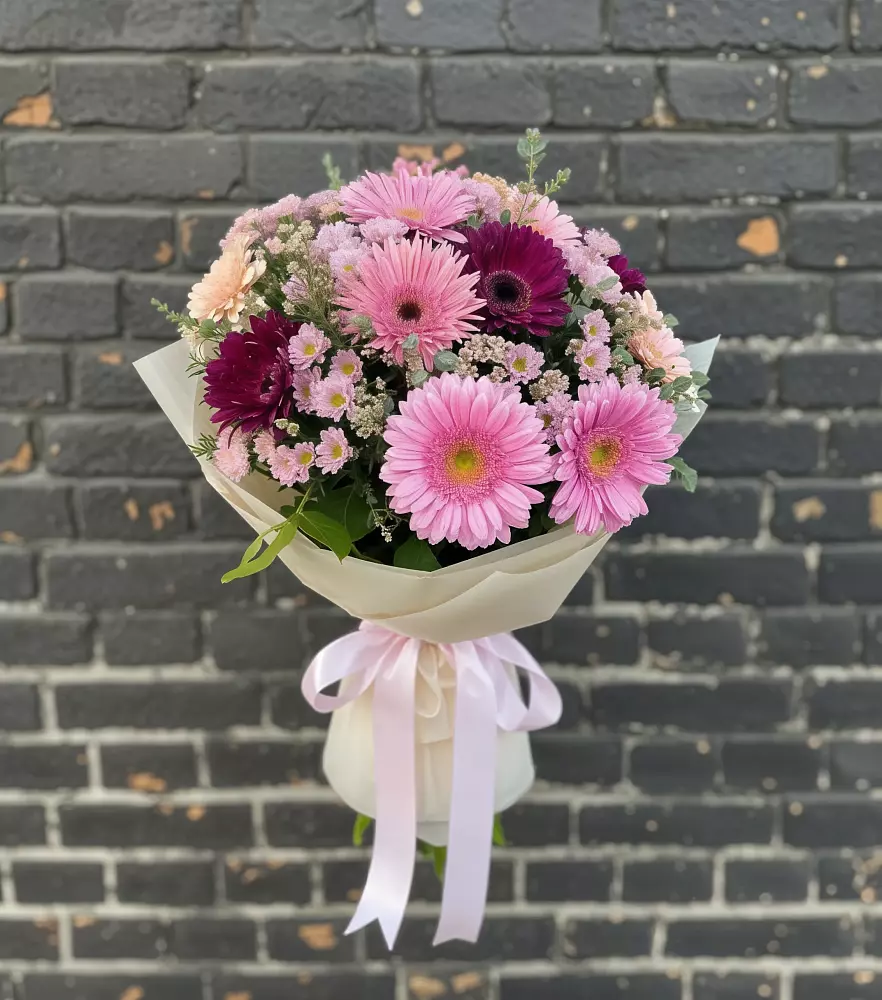 Букет цветов из: Герберы и Хризантемы в Мордвес