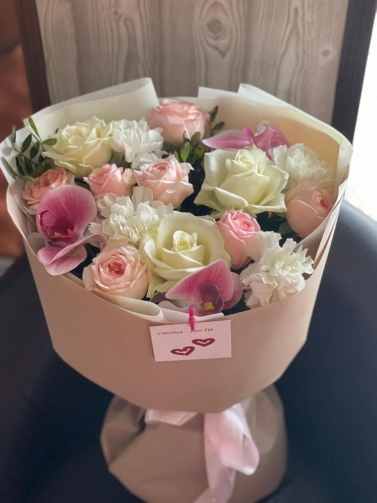 Букет цветов из: Орхидеи, Розы и Гвоздики в Мордвес