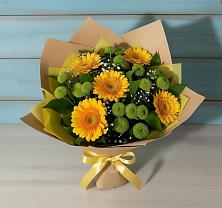 Букет цветов из:  Герберы и Хризантемы в Мордвес