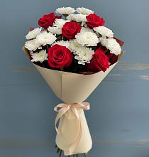 Букет цветов из:  Розы и Хризантемы в Мордвес