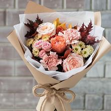 Букет цветов из:  Гвоздики, Хризантемы и Розы в Мордвес