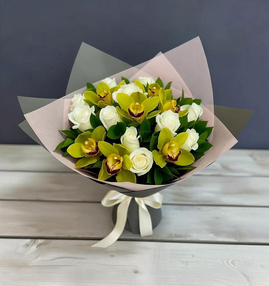 Букет цветов из: Орхидеи и Розы в Мордвес