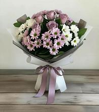 Букет цветов из:  Хризантемы и Розы в Мордвес