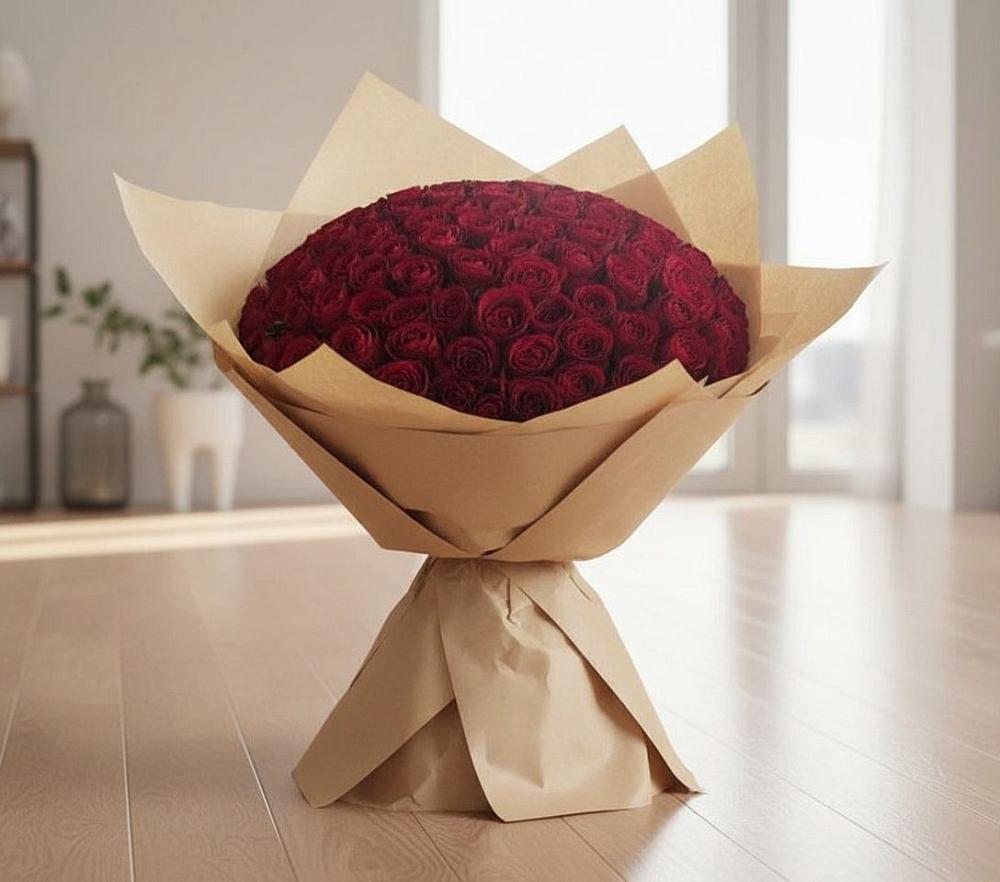 Букет 101 Красная роза в Мордвес