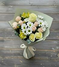 Букет цветов из:  Альстромерии, Розы и Хризантемы в Мордвес