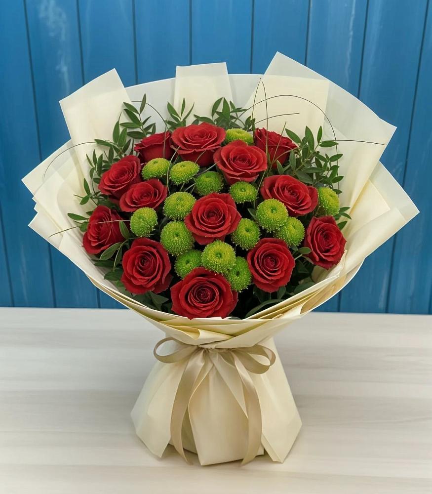 Букет цветов из: Розы и Хризантемы в Мордвес