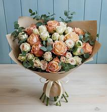 Букет цветов из:  Альстромерии и Розы #REPLACE_PRED# Мордвес