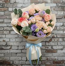 Букет цветов из:  Розы, Лизиантусы и Гвоздики #REPLACE_PRED# Мордвес